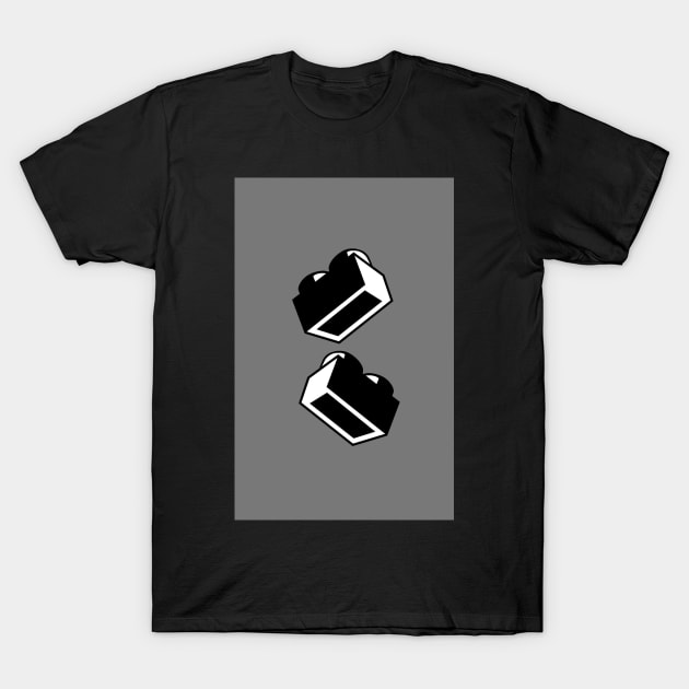 1 x 2 Brick T-Shirt by ChilleeW